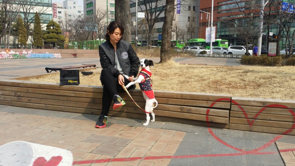 두렁이 입양한지 1주일요~