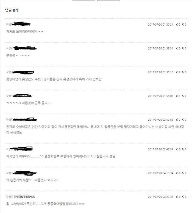 고양이 학대 신고합니다.