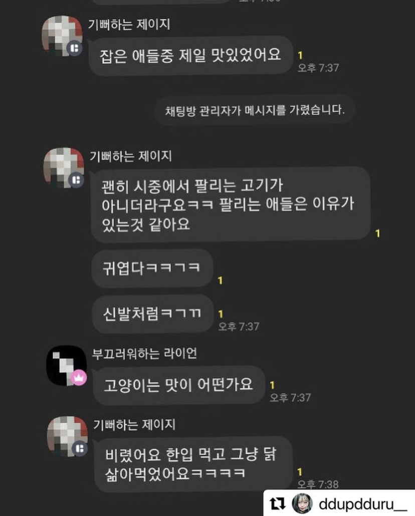 길고양이 학대, 살해하는 오픈카카오톡 방이 있습니다.