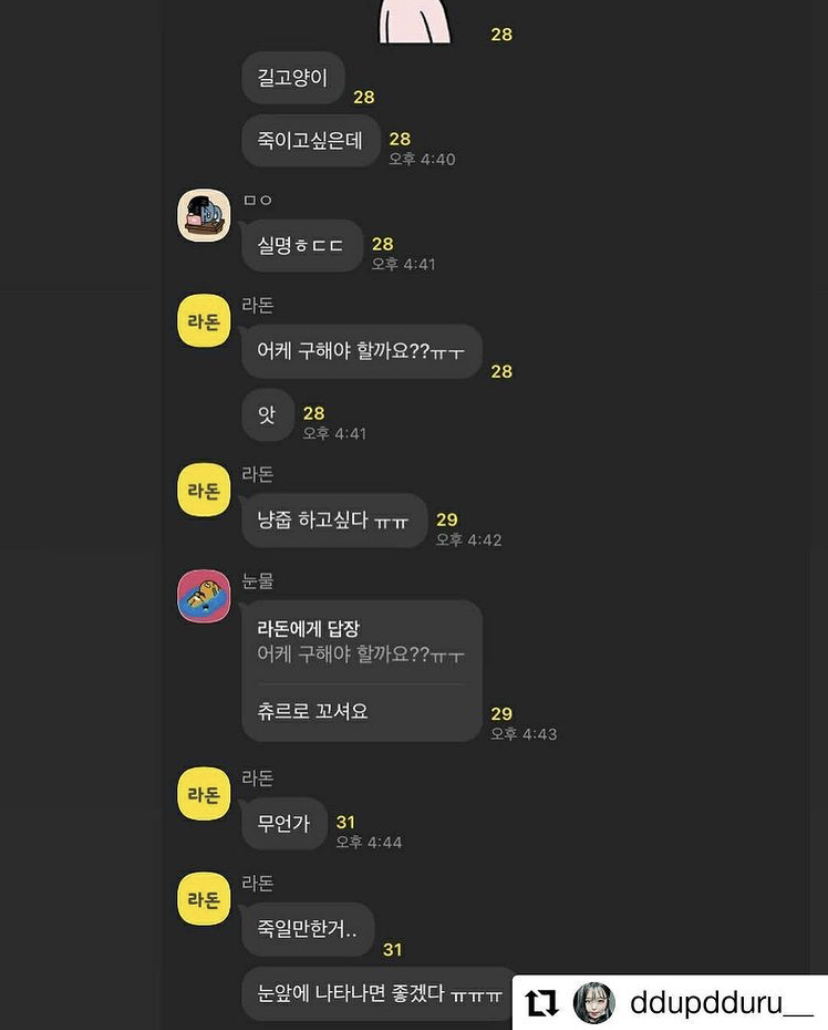 고양이 학대, 살묘 행위를 즐기며 오픈채팅방에 공유
