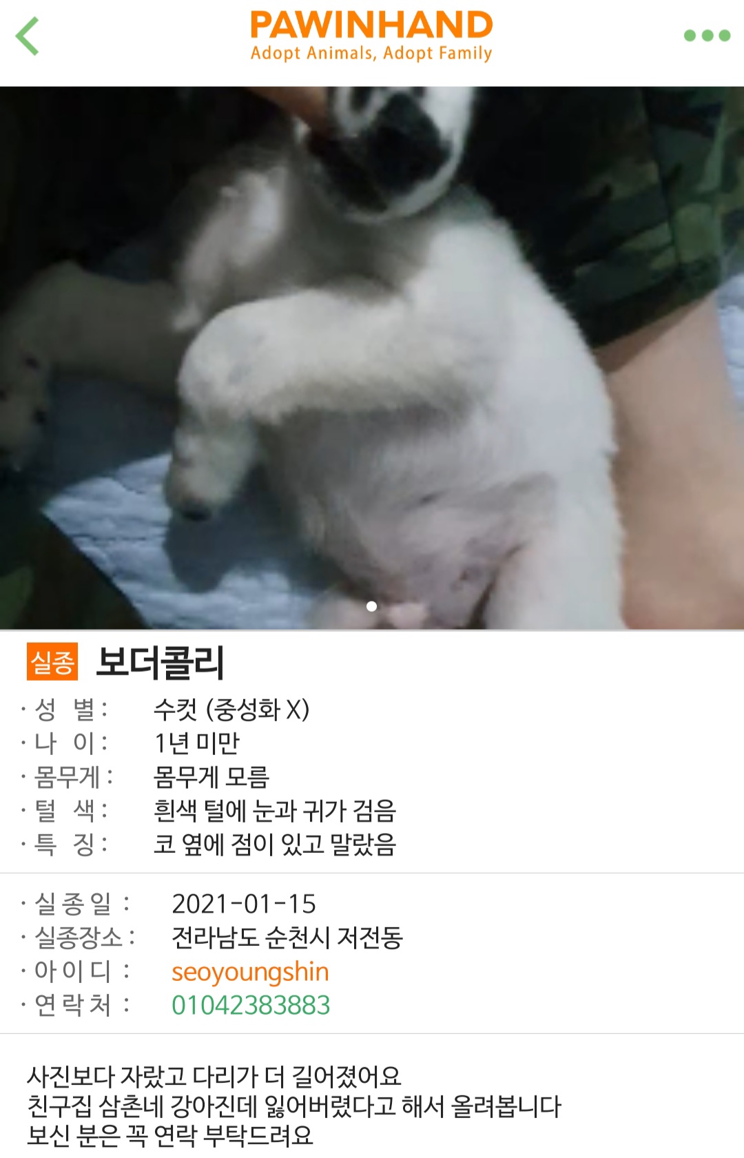 순천시 유기동물보호소의 관리 실태에 관해 제보드립니다.