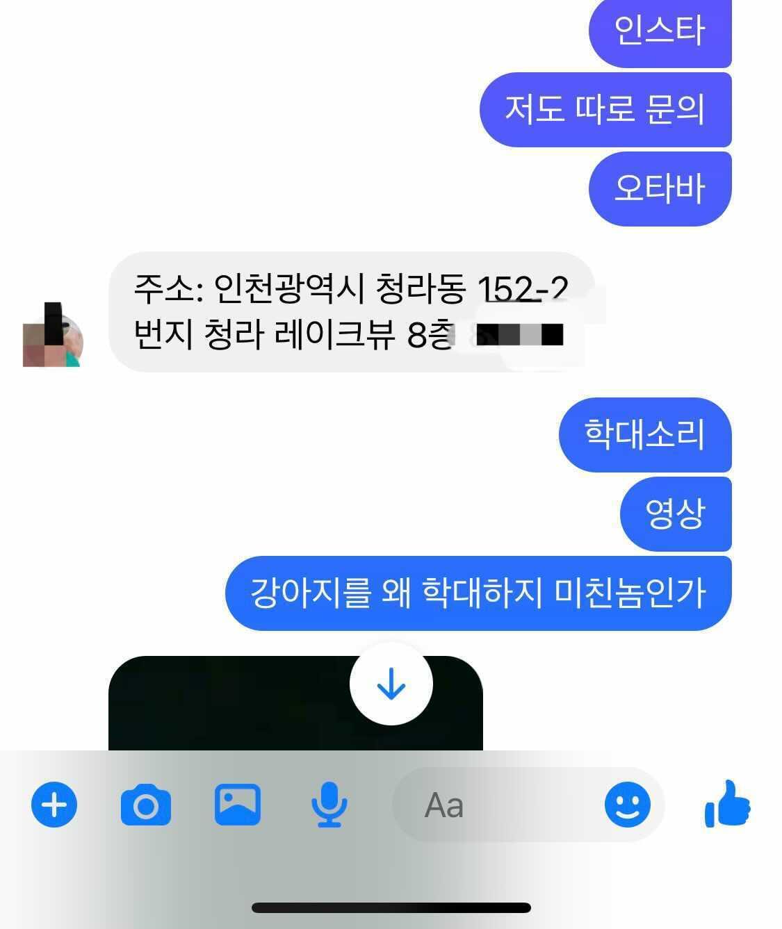 인천 청라 매일 강아지를 학대하는 사람이 있어요