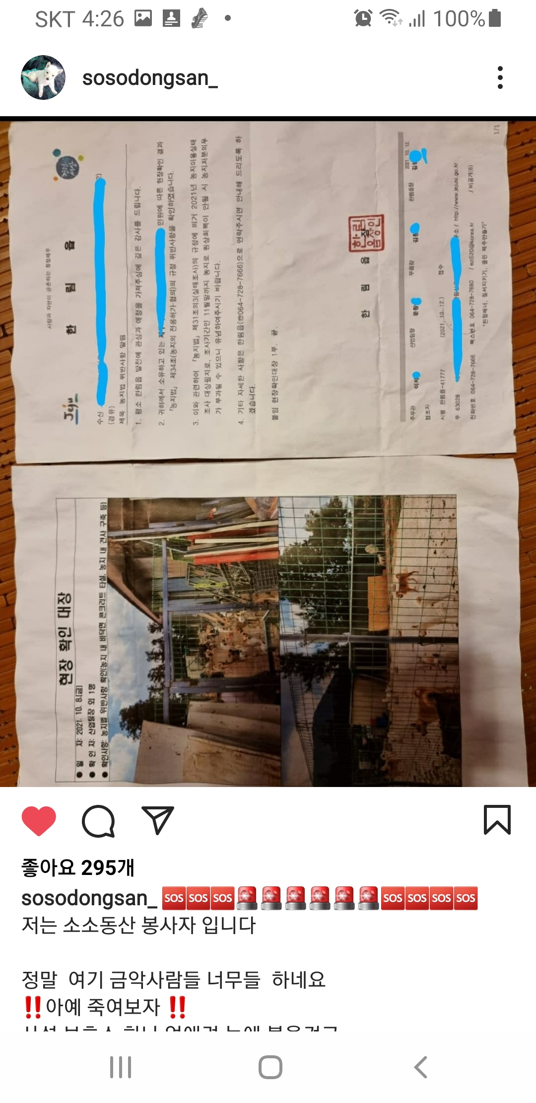 보호소를 없애려는 사람들로부터 "소소동산"을 지켜주세요.