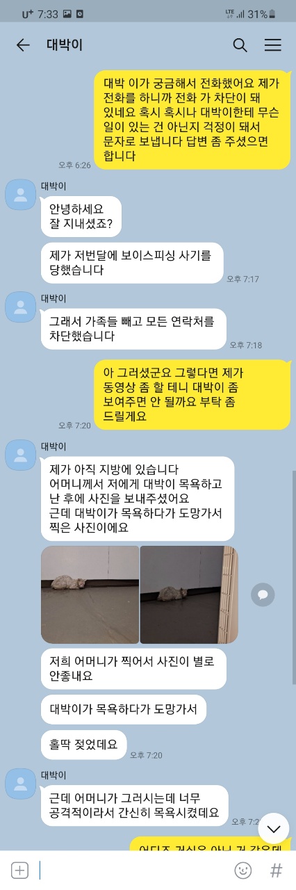학대인지는 모르겠지만 의혹만 있습니다