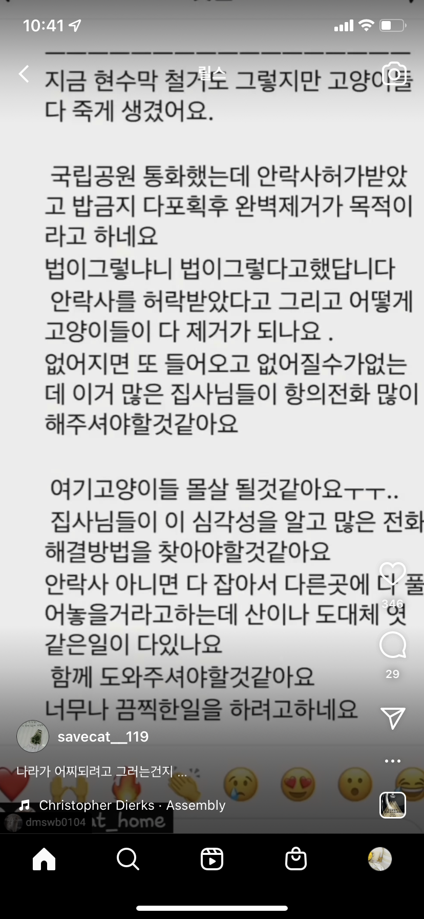설악산국립공원 길고양이 안락사