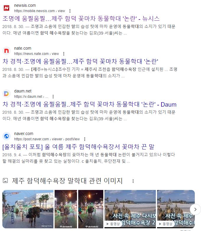 제주함덕해수욕장 꽃마차