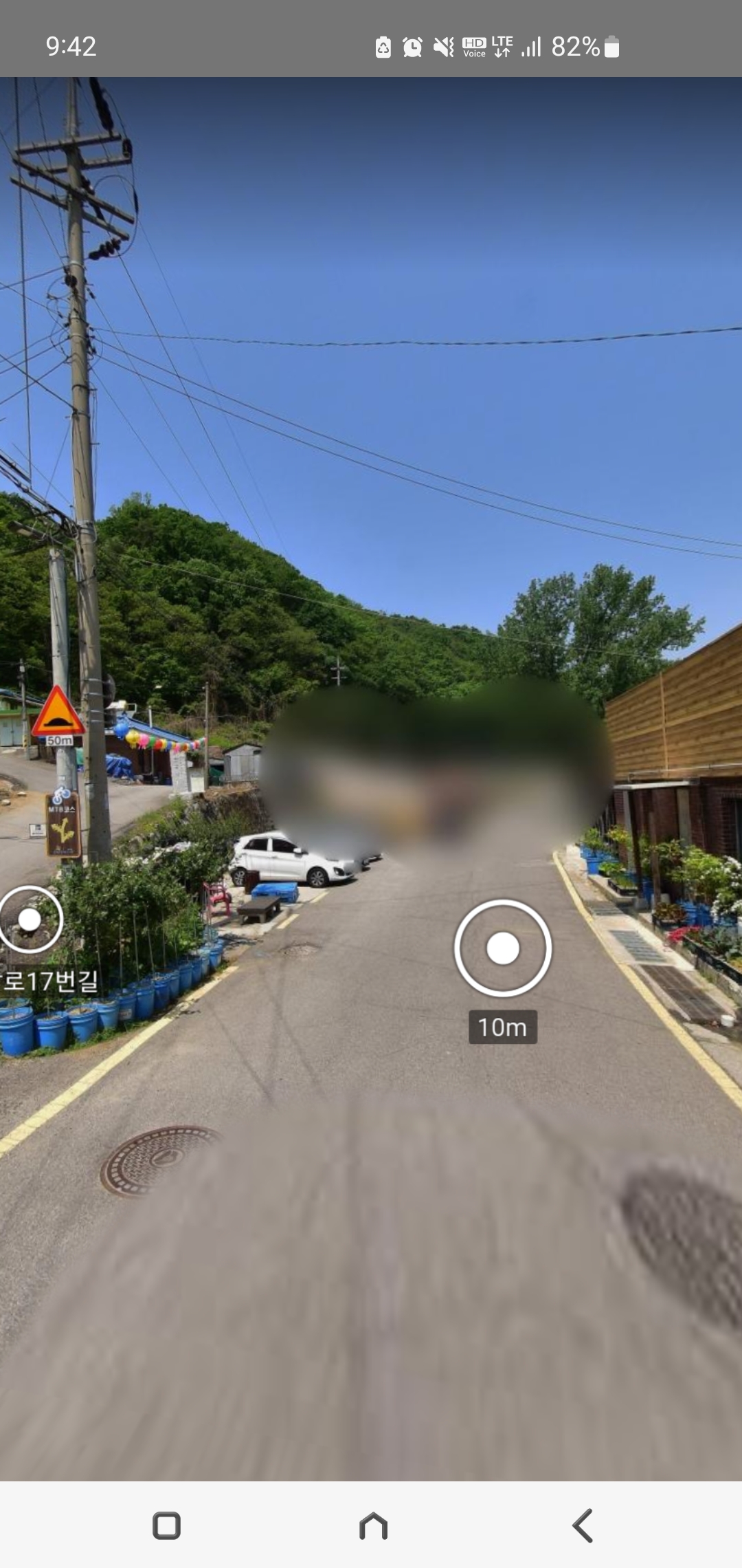 도로변 철장에 개를 식용으로 사육 중