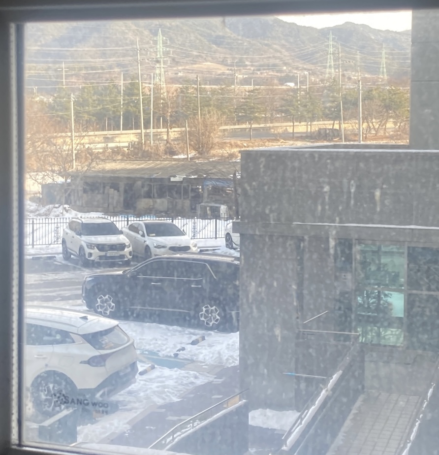 폐가에 방치된 백구