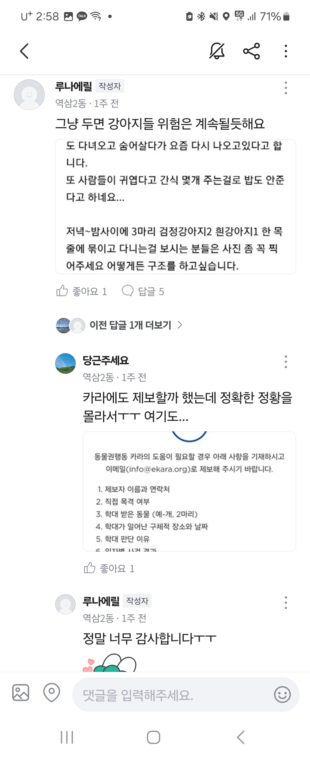 몇년째 지속되는 학대에서 구조해주세요