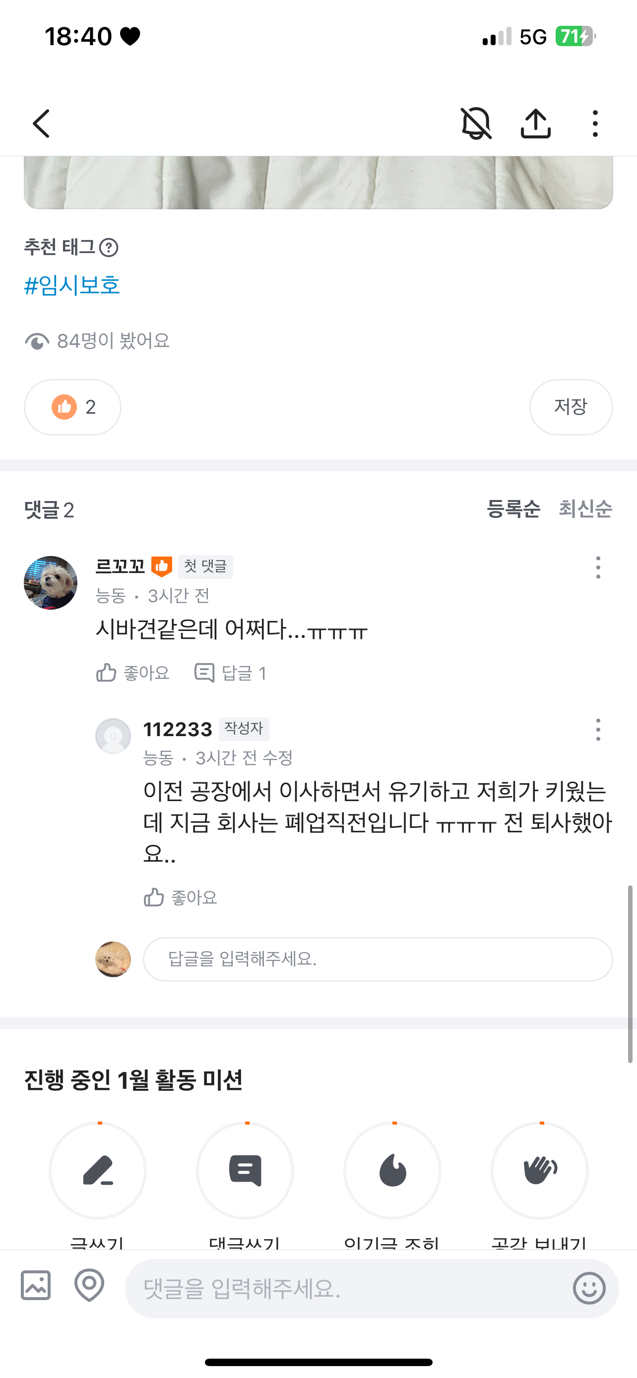 공장지킴이 방치견 구조 가능하실까요?