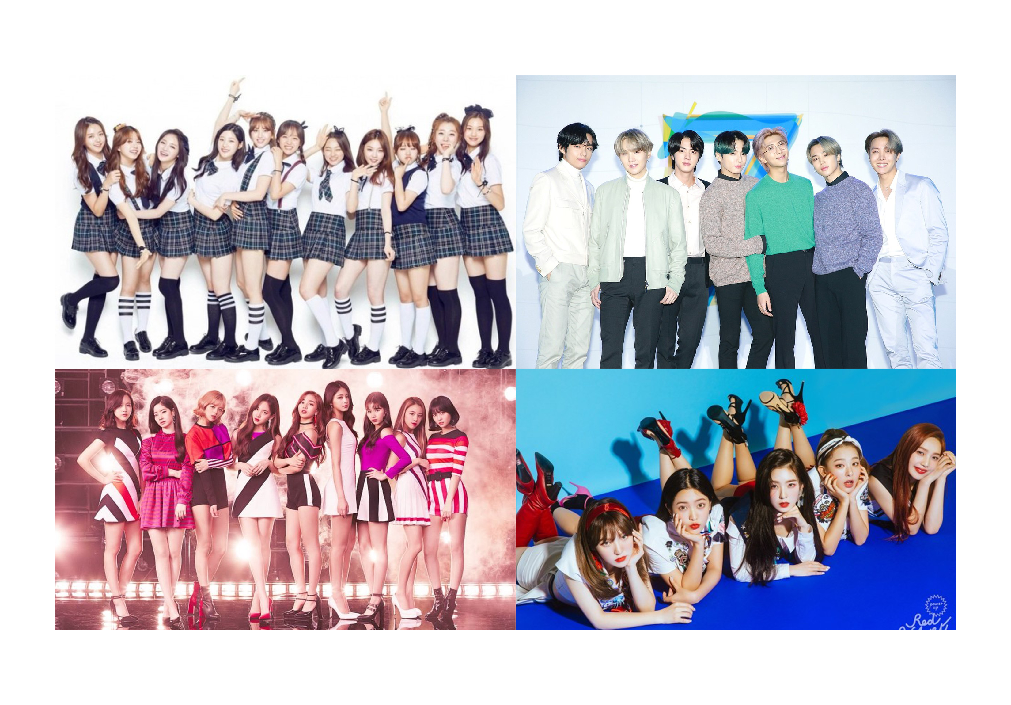 아이오아이, 방탄소년단, 레드벨벳, 트와이스 팬클럽의 후원금 전달