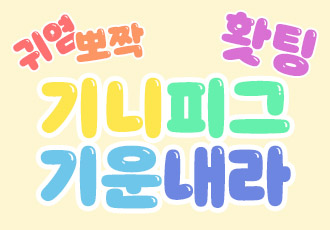 귀염뽀짝 기니피그, 기운 내라 홧팅!
